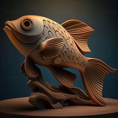 3D model Spot danio fish (STL)